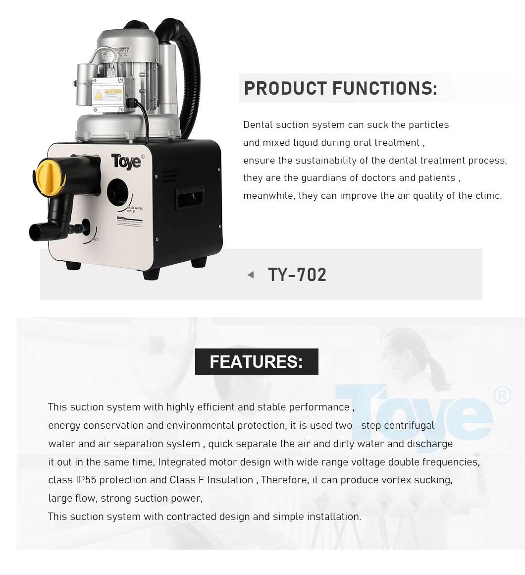Best Sell Vacuum Dental Suction Cheap Dental Unit Central Suction Machine High Suction Unit Water Strong Power Suction Unit