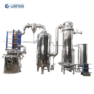 Crystallization vacuum Rising Film Evaporator Evaporation Unit for Sugar Syrup